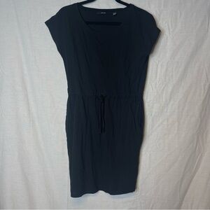 🎀 Vero Moda Black T Shirt Dress With Drawstring Waist SIZE S SMALL